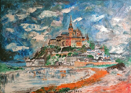 Le Mont-Saint-Michel by Len Vernaghi, Painting for Sale on Singulart