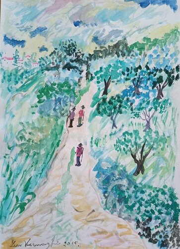 Passeggiata von Len Vernaghi, Werk auf Papier kaufen auf Singulart