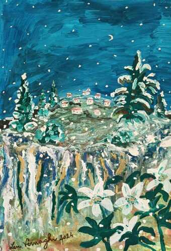PRIMA NEVE by Len Vernaghi, Work on Paper for Sale on Singulart