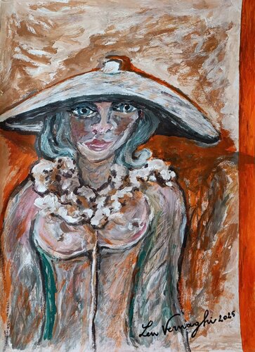 Magnifique Chapeau van Len Vernaghi, Werk op papier te koop op Singulart