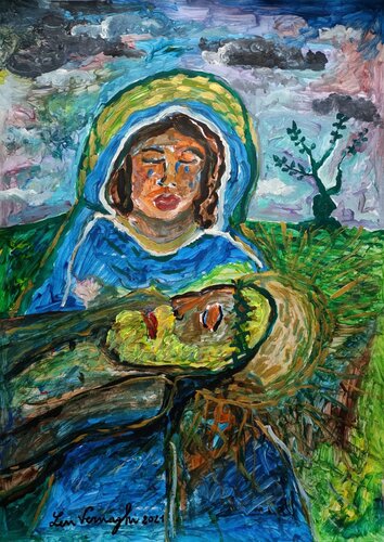 La Pietà par Len Vernaghi, Œuvre sur papier en vente sur Singulart