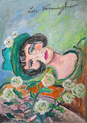 Mademoiselle de Paris van Len Vernaghi, Werk op papier te koop op Singulart