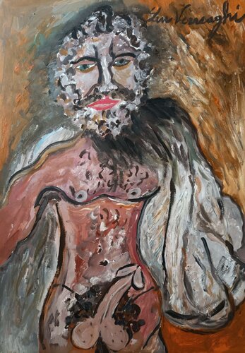 NUDO MASCHILE par Len Vernaghi, Œuvre sur papier en vente sur Singulart