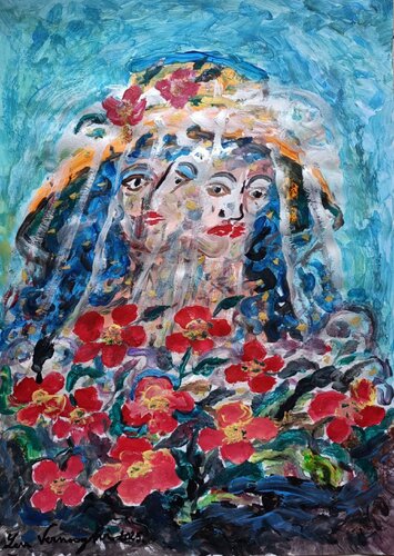 La principessa delle rose by Len Vernaghi, Work on Paper for Sale on Singulart