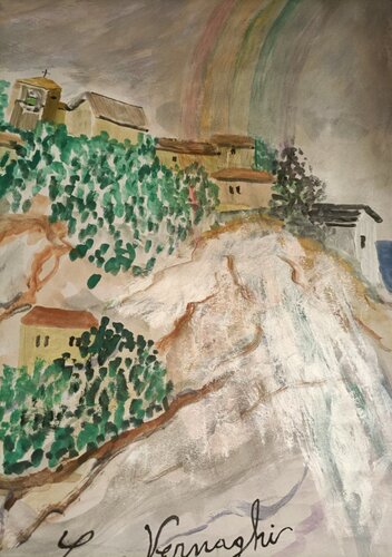Bagliori invernali con arcobaleno by Len Vernaghi, 종이 for Sale on Singulart