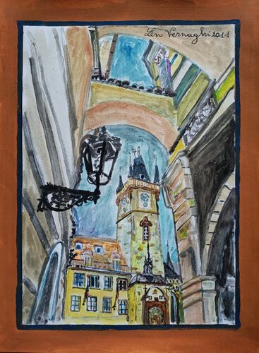 PRAGA (PRAGUE) di Len Vernaghi, Opera su carta in vendita su Singulart