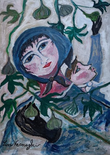 RACCOLTA DEI FICHI von Len Vernaghi, Malerei kaufen auf Singulart