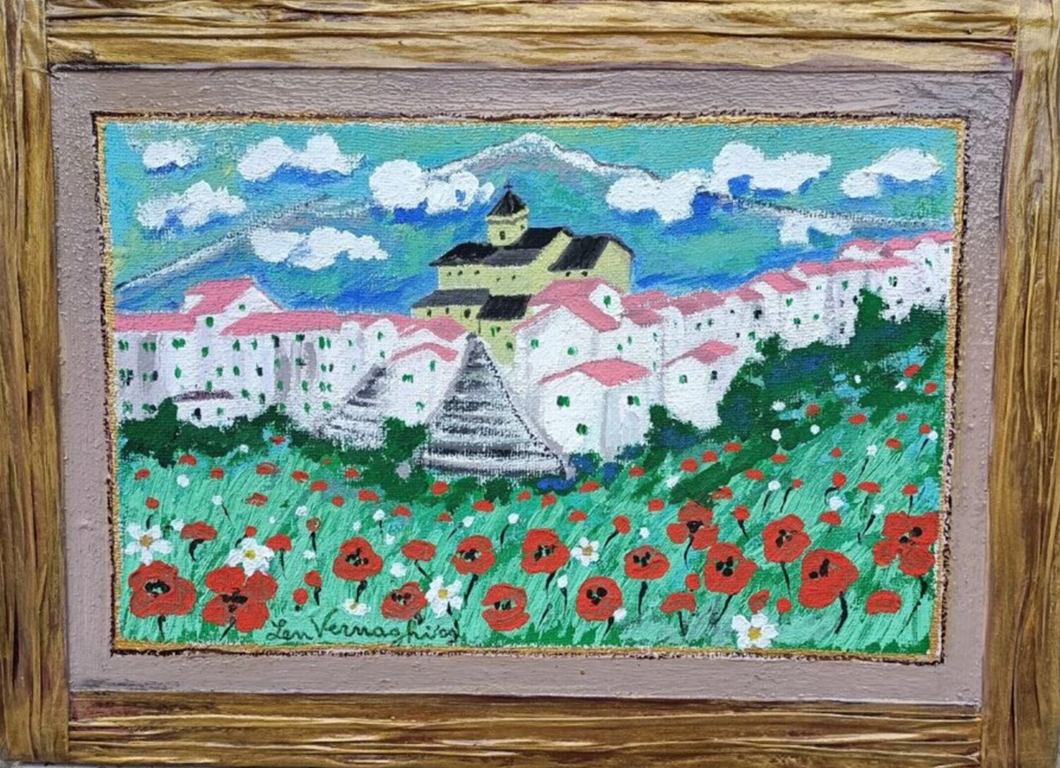 LUCI DI PRIMAVERA A CAPRACOTTA Len Vernaghi Originalgemälde zu verkaufen