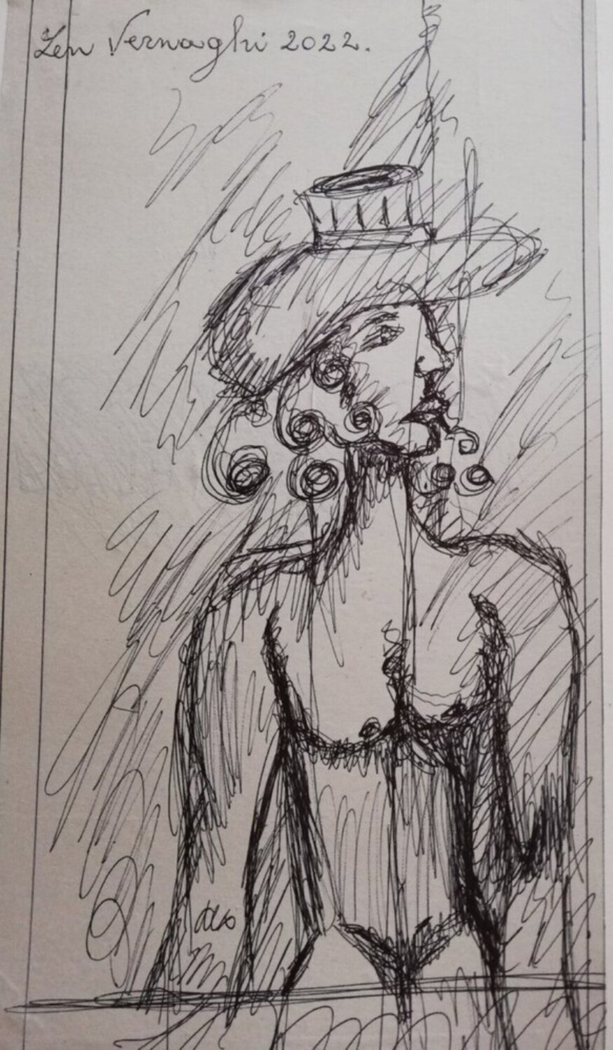 NUDO CON CAPPELLO Len Vernaghi