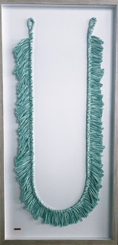 Jasper fringe necklace de Monica Avayou, Téxtil a la venta en Singulart