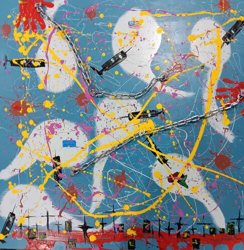 KILLING THE SPERM von IYAD HASHEM, Malerei kaufen auf Singulart
