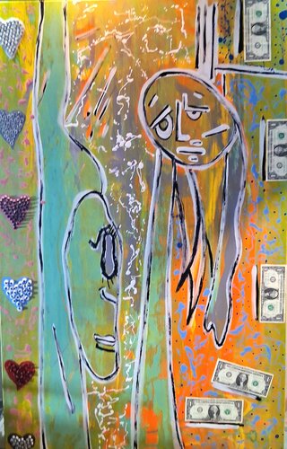 PAY UP BOY van IYAD HASHEM, Schilderij te koop op Singulart