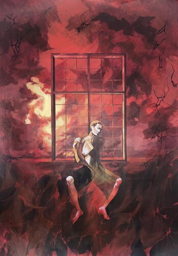 Ecstasy - dependence... de Mariia Bondar, Pintura a la venta en Singulart