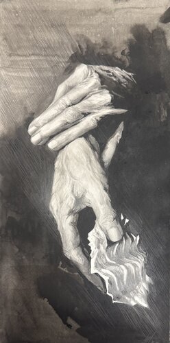 Hands 2/2 de Mariia Bondar, Obra en papel a la venta en Singulart