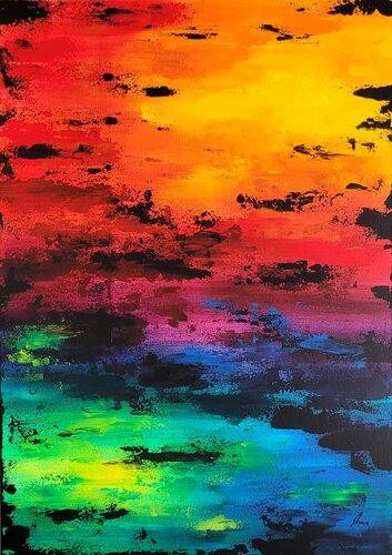 Hidden Secret Landcsape van Sabine Leise, Schilderij te koop op Singulart