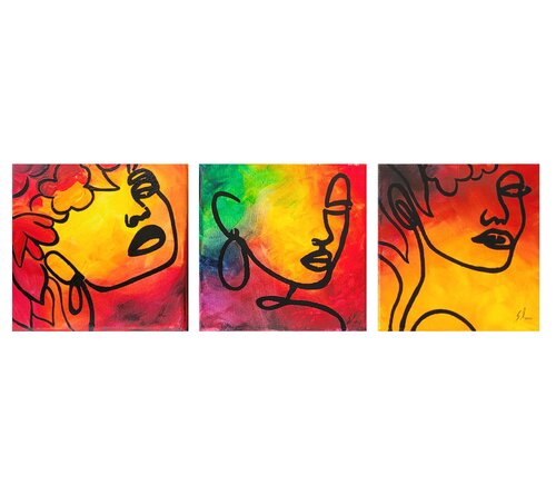 Woman in Love van Sabine Leise, Schilderij te koop op Singulart