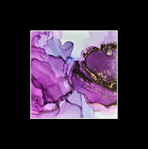 Purple Love de Sabine Leise, Pintura a la venta en Singulart