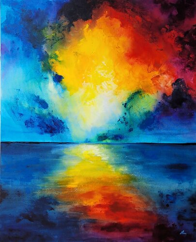 Sunrise van Sabine Leise, Schilderij te koop op Singulart