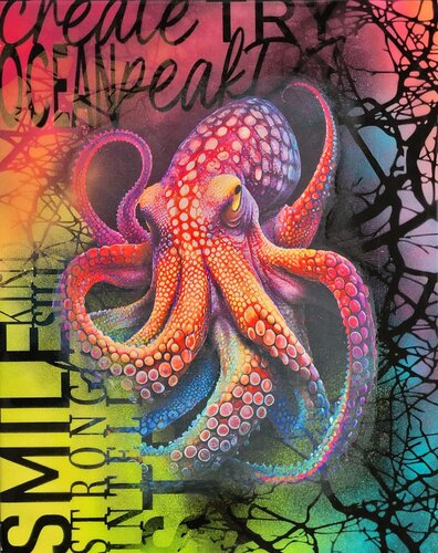 "Kalmar Octopus Krake" van Sabine Leise, Schilderij te koop op Singulart