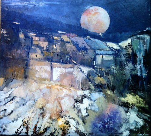 Titolo    " Lunisolare" by Piero Carozzi, Painting for Sale on Singulart
