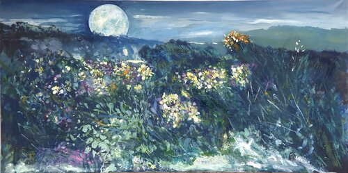 "Plenilunio di Primavera" par Piero Carozzi, Peinture en vente sur Singulart