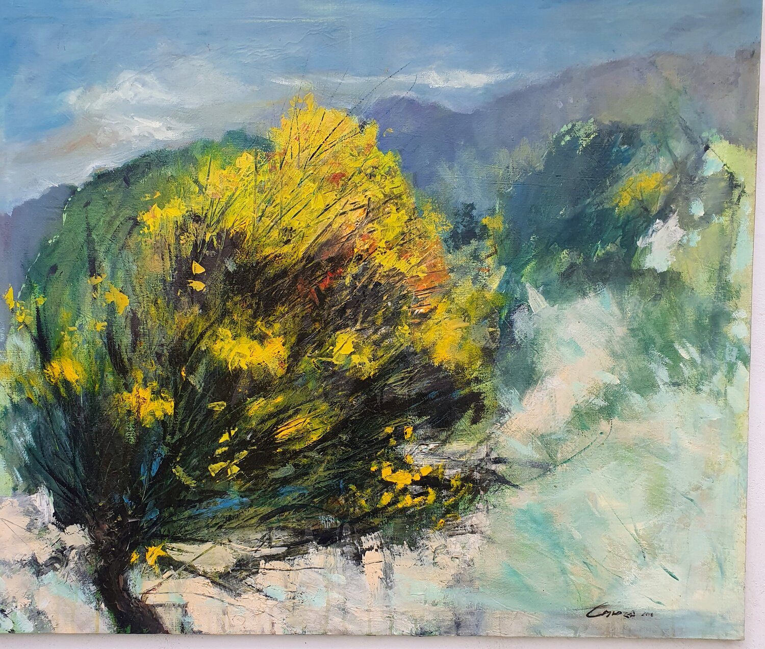 "Ginestra nel paesaggio" Piero Carozzi