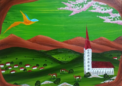 Kirche di Christian Tschierske, Pittura in vendita su Singulart