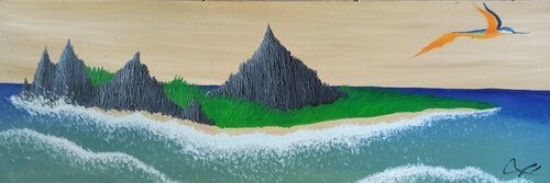 Granit - Insel von Christian Tschierske, Malerei kaufen auf Singulart