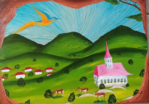 Kirche 3 von Christian Tschierske, Malerei kaufen auf Singulart