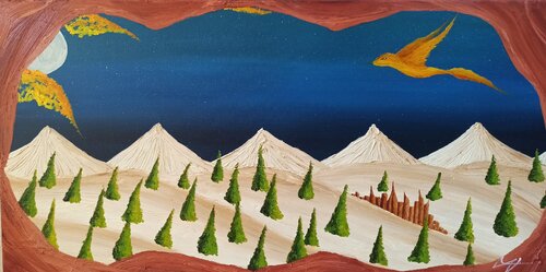 Wüstenlandschaft di Christian Tschierske, Pittura in vendita su Singulart