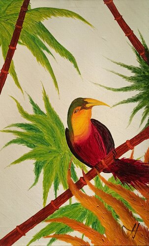 Fantasie Tukan von Christian Tschierske, Malerei kaufen auf Singulart
