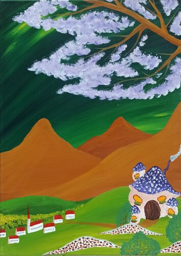 Pilzhaus de Christian Tschierske, Pintura a la venta en Singulart