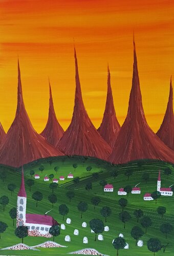 Wachturm 2 par Christian Tschierske, Peinture en vente sur Singulart