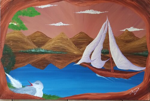 Das Segelschiff van Christian Tschierske, Schilderij te koop op Singulart