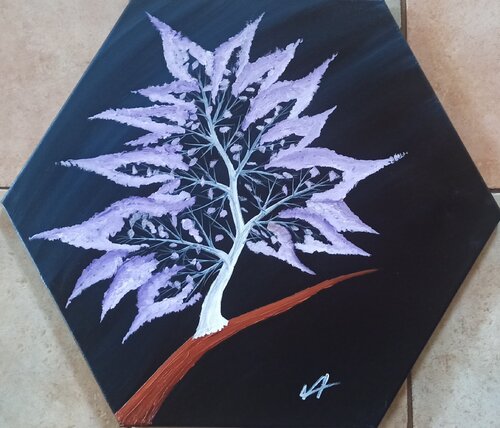 Fantasie Baum Lila Christian Tschierske