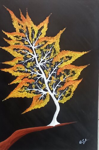 Die 4 Jahreszeiten, Der Herbst van Christian Tschierske, Schilderij te koop op Singulart