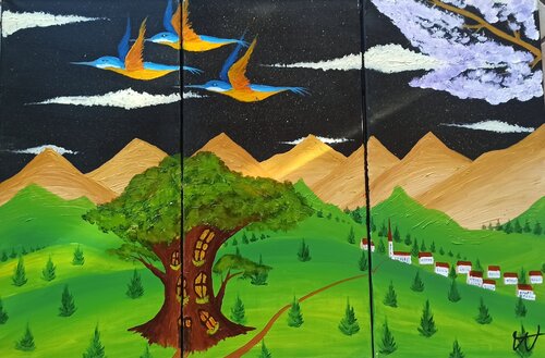 Hobbitland van Christian Tschierske, Schilderij te koop op Singulart