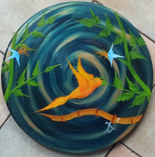 Fliegender Vogel di Christian Tschierske, Pittura in vendita su Singulart