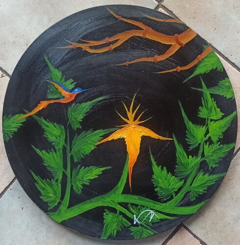 Fantasie - Eisvogel 10 by Christian Tschierske, 회화 for Sale on Singulart