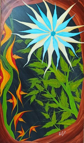 Wunderblume 3 di Christian Tschierske, Pittura in vendita su Singulart