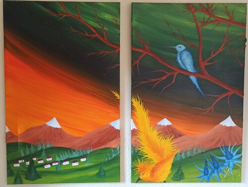 Feuerschwanz van Christian Tschierske, Schilderij te koop op Singulart