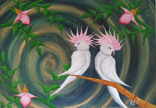 Kakadus di Christian Tschierske, Pittura in vendita su Singulart