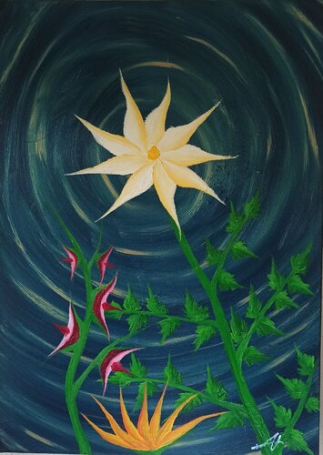 Wunderblume 2 di Christian Tschierske, Pittura in vendita su Singulart