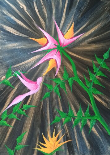 Wunderblume 3 di Christian Tschierske, Pittura in vendita su Singulart