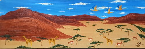 Savanne 3 by Christian Tschierske, Painting for Sale on Singulart