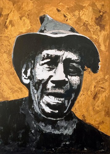 Le sourire du gramoun van Vanessa Talleux, Schilderij te koop op Singulart