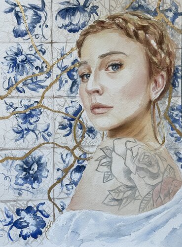 KINTSUGI FLOR van Rocío González, Schilderij te koop op Singulart