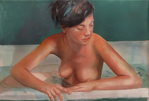 En el baño di Rocío González, Pittura in vendita su Singulart