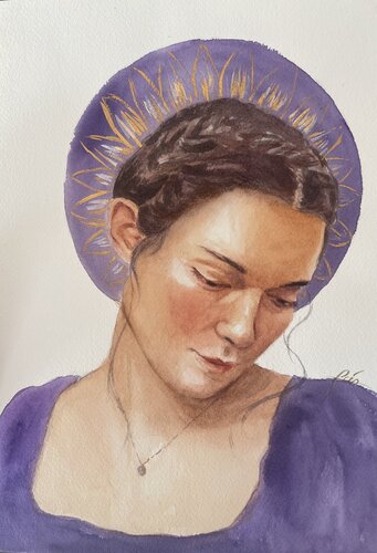 Halo violeta von Rocío González, Malerei kaufen auf Singulart