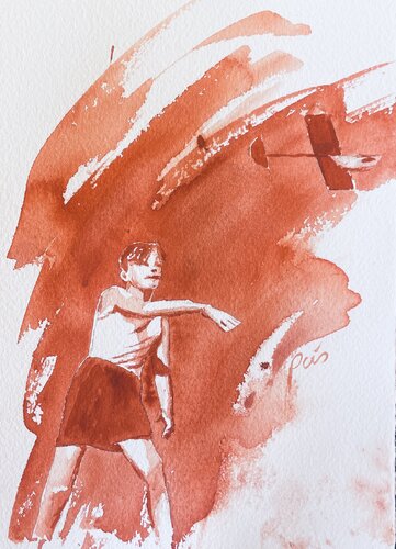 Tiempos de vuelo II by Rocío González, Painting for Sale on Singulart